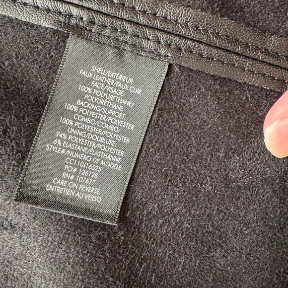 Alice + Olivia Black Mini Faux Leather Dress - Picture 4 of 7